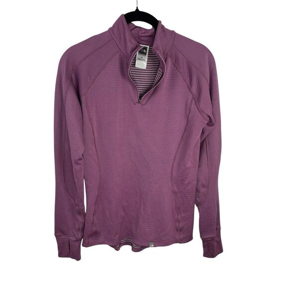 The North Face Tops - The North Face Athletic Womens 1/4 Zip Pullover Top Purple Long Sleeve Size M